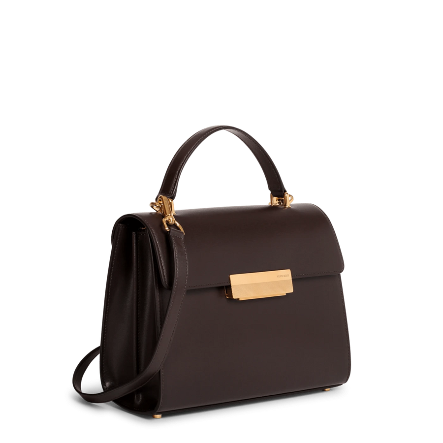 Capucine Gold Edition - 초콜릿 Box 가죽 - Ateliers Auguste